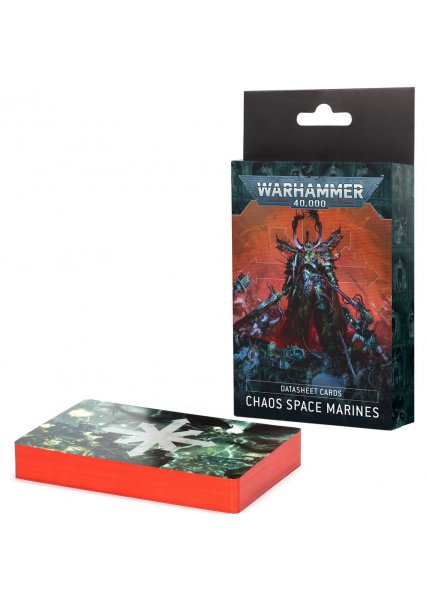 40K: Chaos Space Marines - DATASHEET CARDS